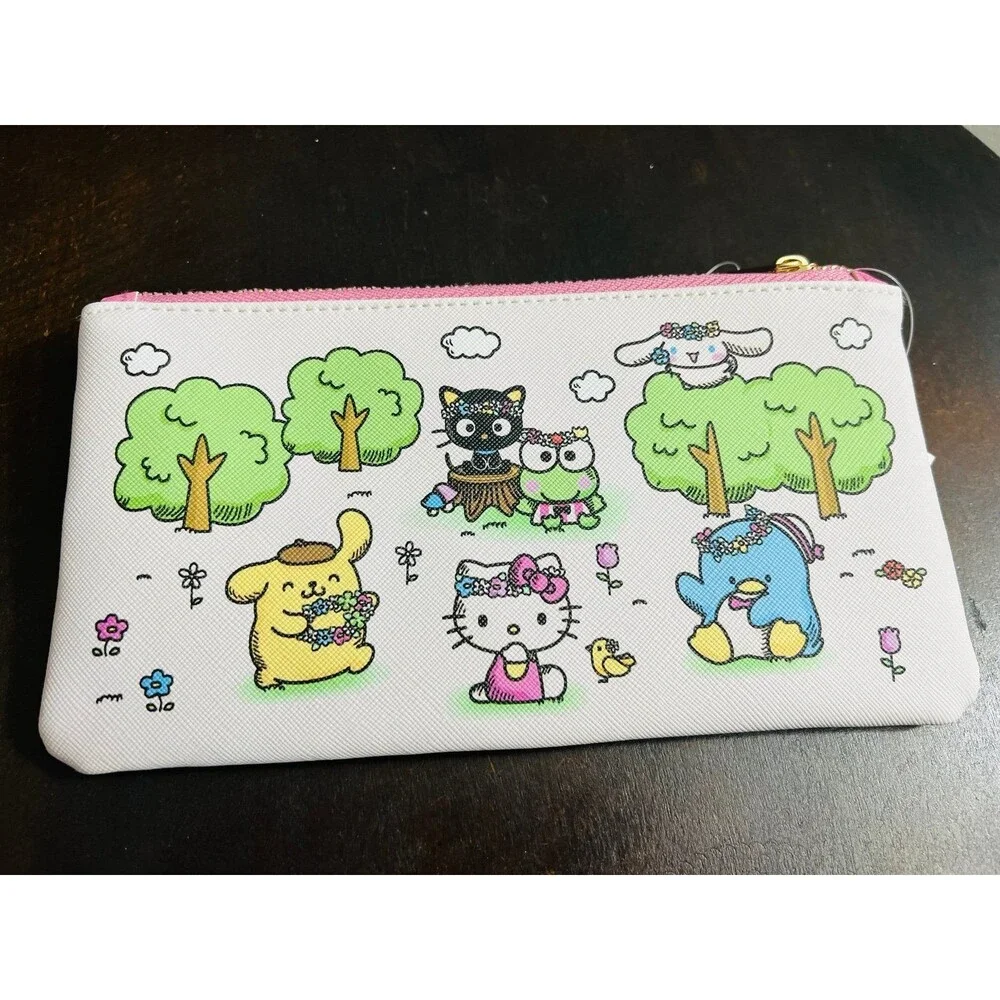 Hello Kitty and Friends pencil pouch case mini makeup bag Sanrio NWT